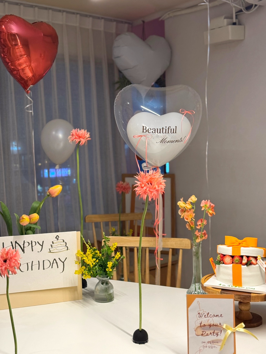 생일과 프로포즈를 함께하는 특별한 홈파티