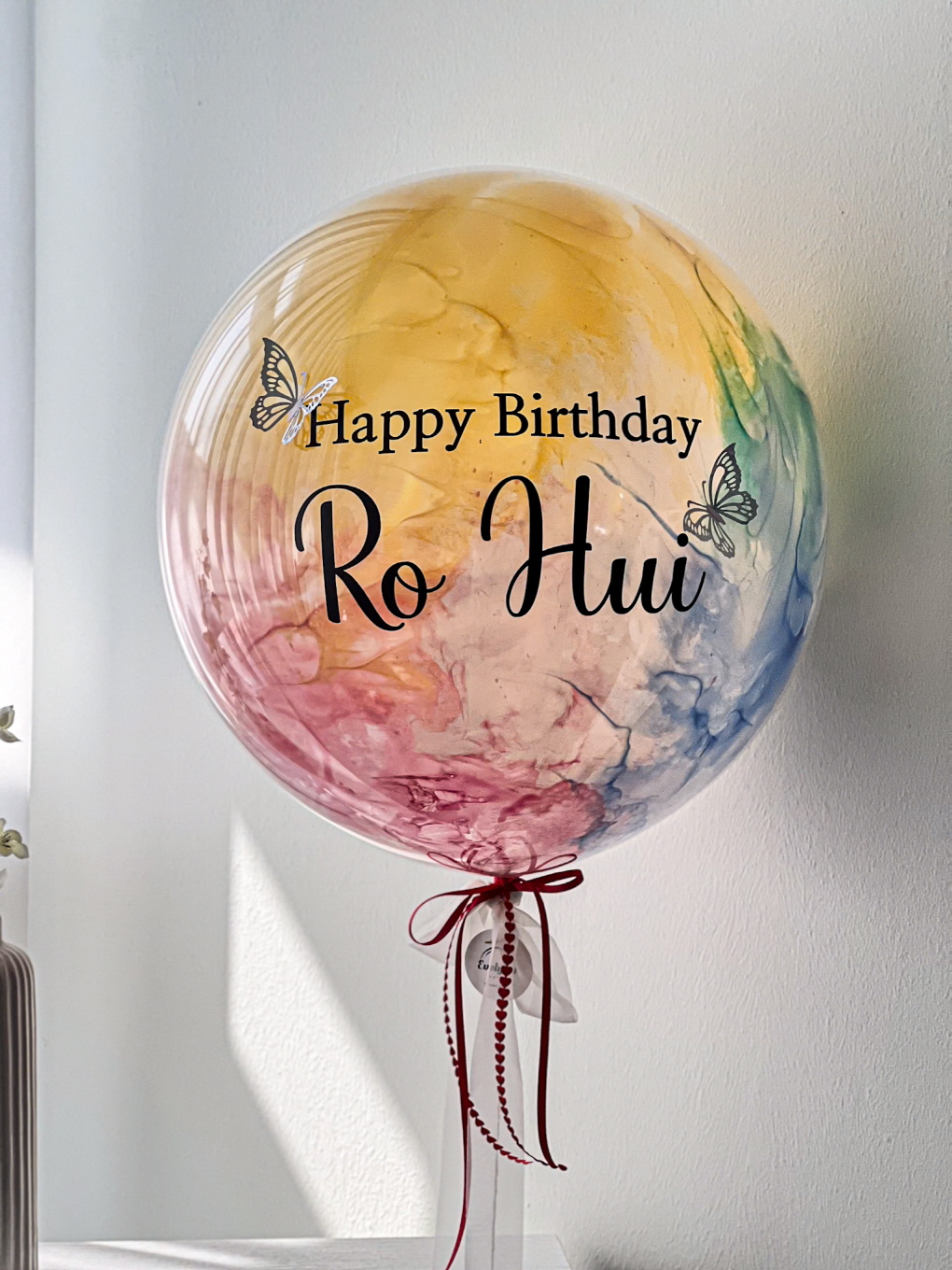 마블벌룬 | 물감 아트 생일 레터링 풍선