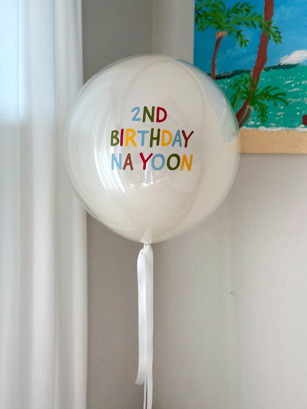 숫자 레터링 생일풍선 │ 마카롱풍선 + 숫자 포인트 세트