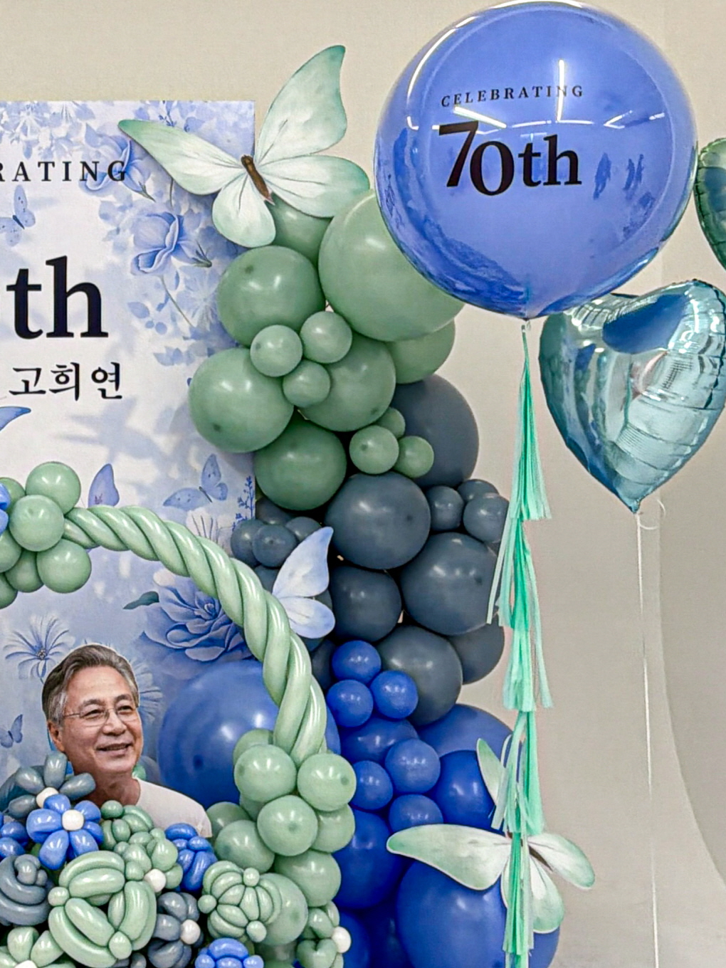 칠순잔치 포토존 │ 프리미엄 플라워 벌룬 연출