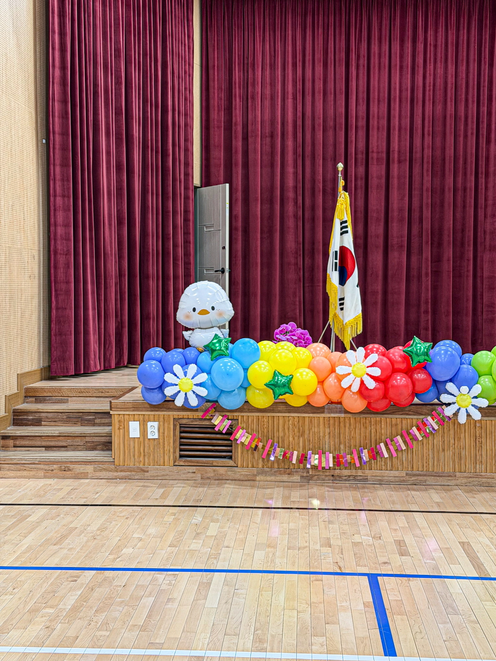 초등학교 입학식 풍선장식 │ 성남제일초 강당 포토존 & 학교행사 공간연출